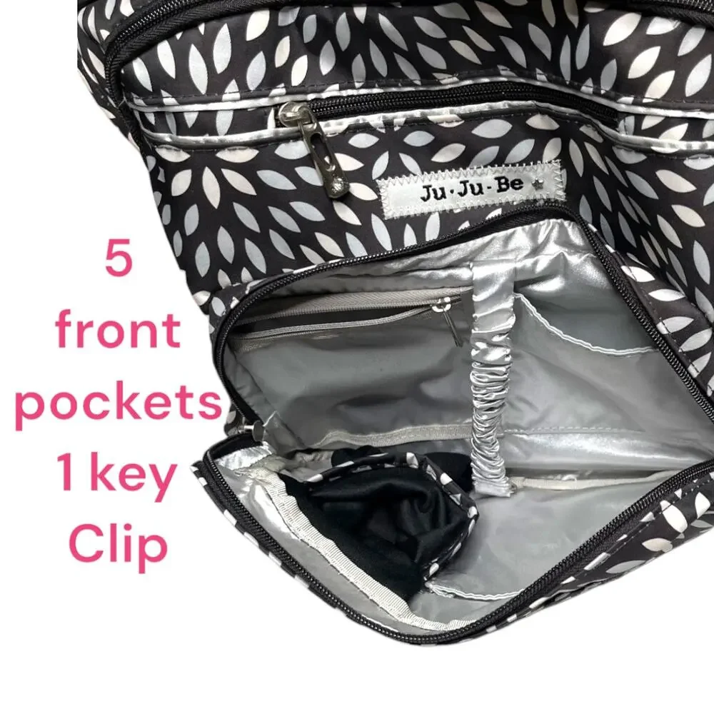 JuJuBe B.F.F. Platinum Petals Diaper Bag Backpack